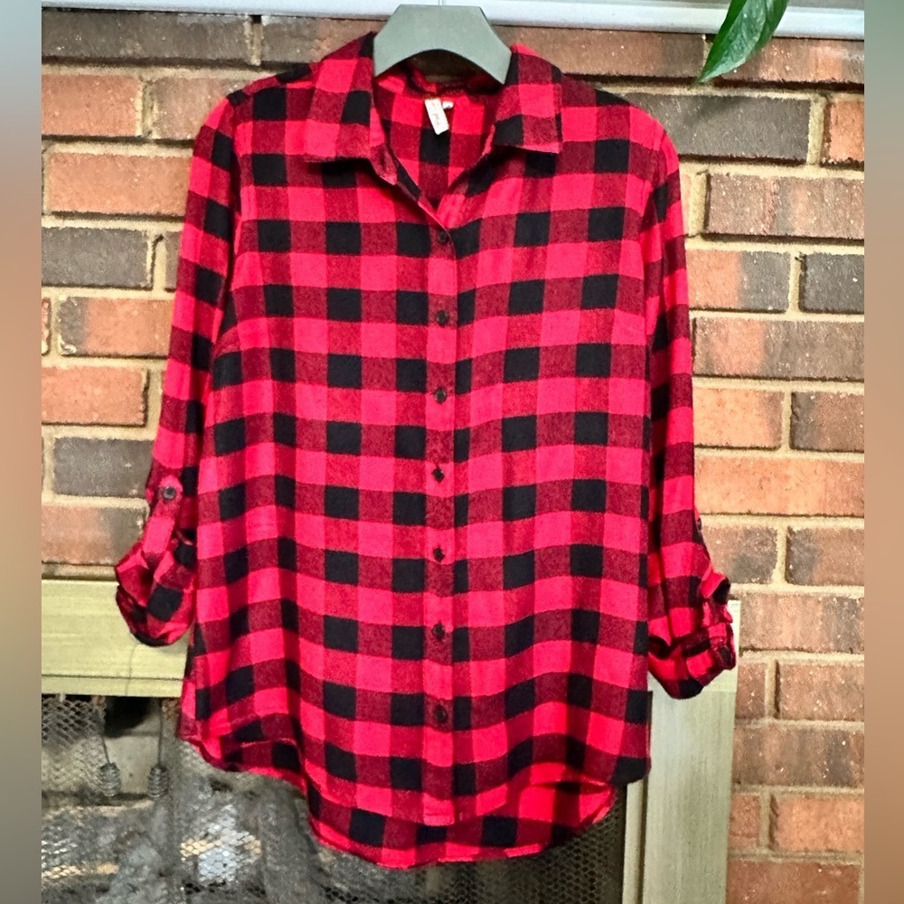 #7) Red Camel super soft button down plaid shirt.